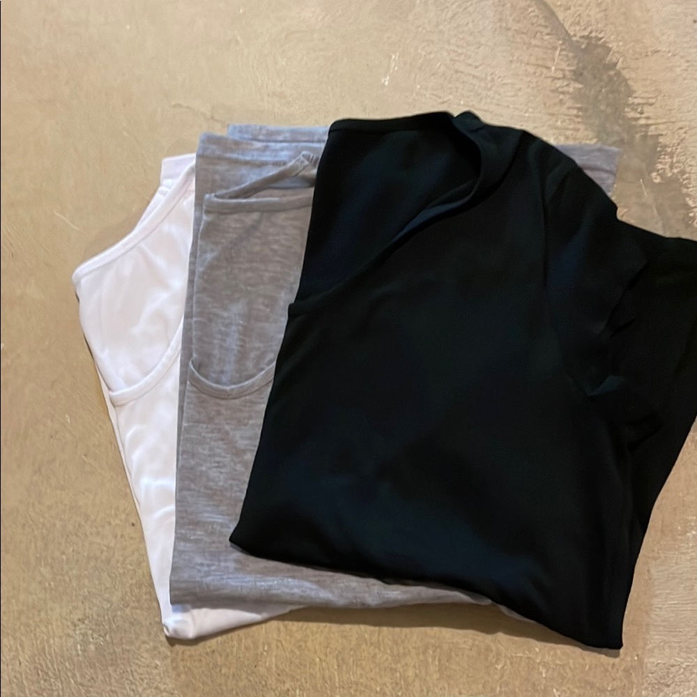 Basic Black, Gray, and White T-Shirts